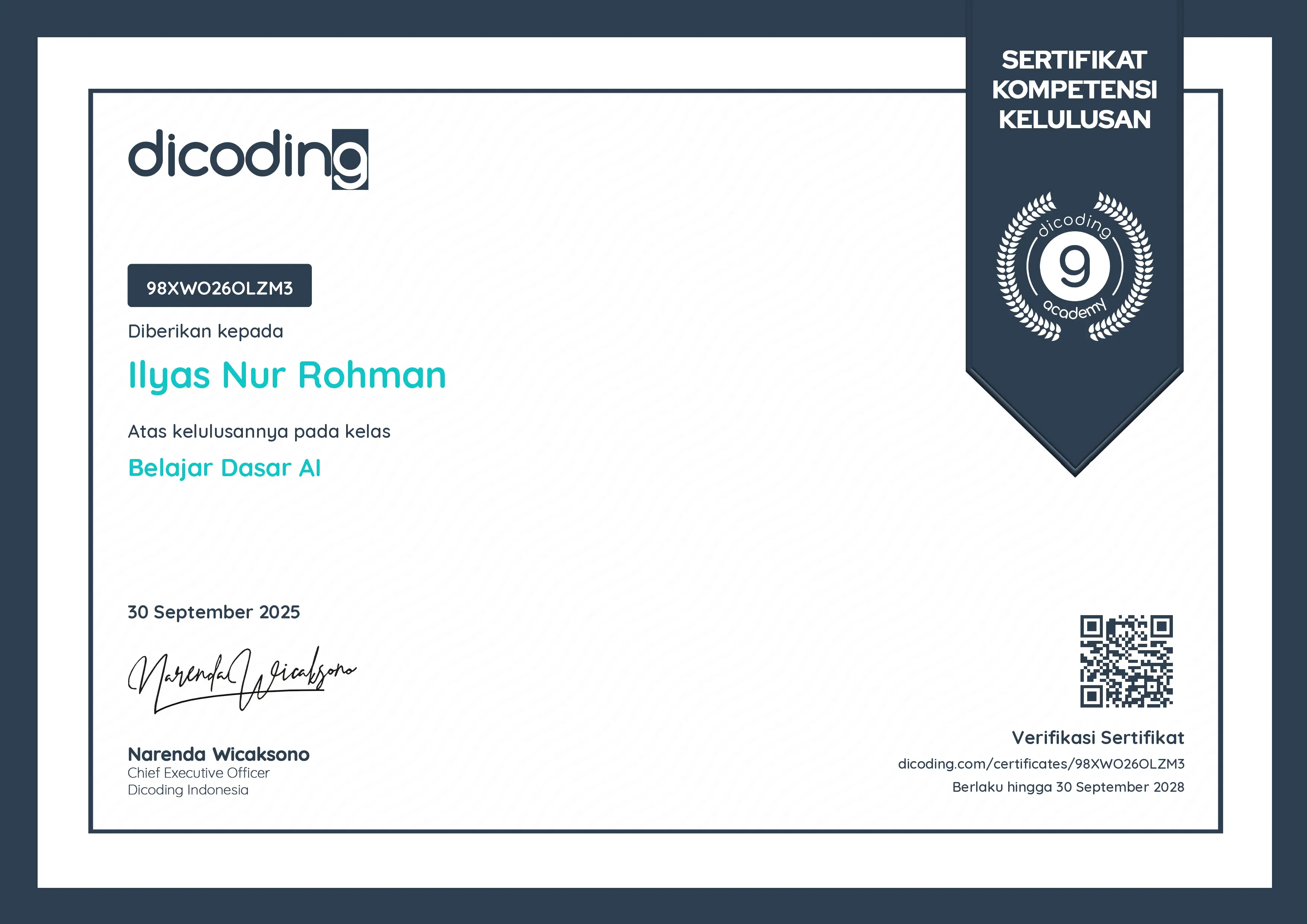 Certificate 0