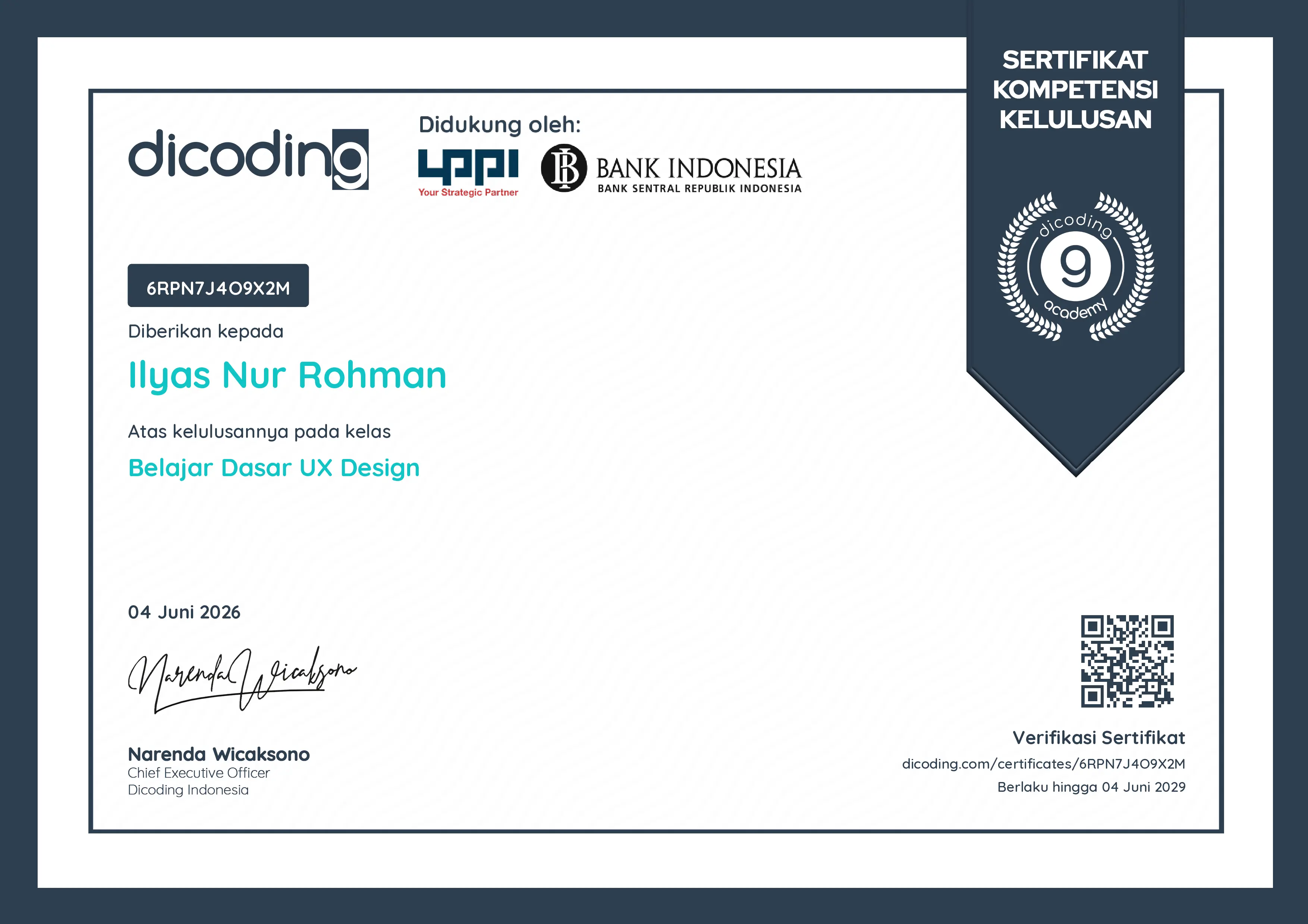 Certificate 3